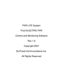 Thumbnail of document Manual - PXR5 Temperature Controller